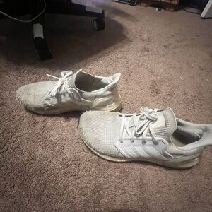 Adidas Cloud White/Cloud White Ultraboost 20 Athletic Sneakers